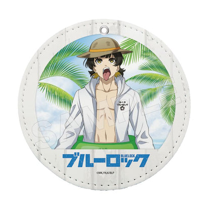 【藍色監獄】海之家 兩用皮革杯墊鑰匙圈 /02 蜂樂 迴
