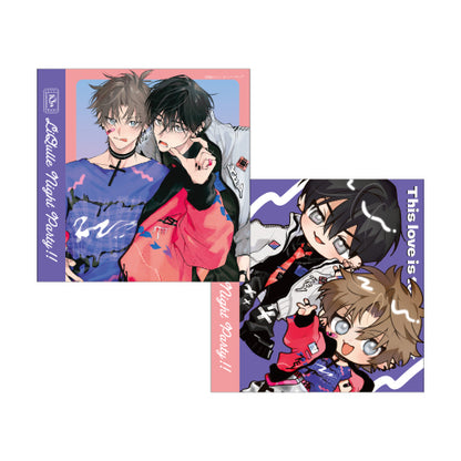 【グッズ】レコードジャケット風イラストカードセット／稔ねんこ〈リキューレ10周年記念展〉