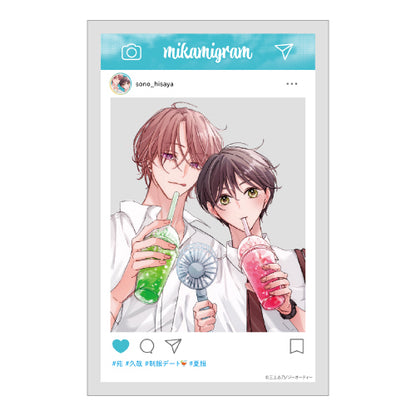 【グッズ】SNS風クリアカード〈三上志乃先生「ピットスポルム 五葉」発売記念〉